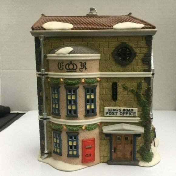 Dept 56 Kings Road Post Office Dickens Village Lighted Christmas Building - 1992 - Picture 5 of 12